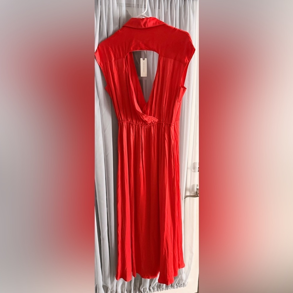 Maeve Red Rouge Backless Wrap Dress New XS - Picture 3 of 8